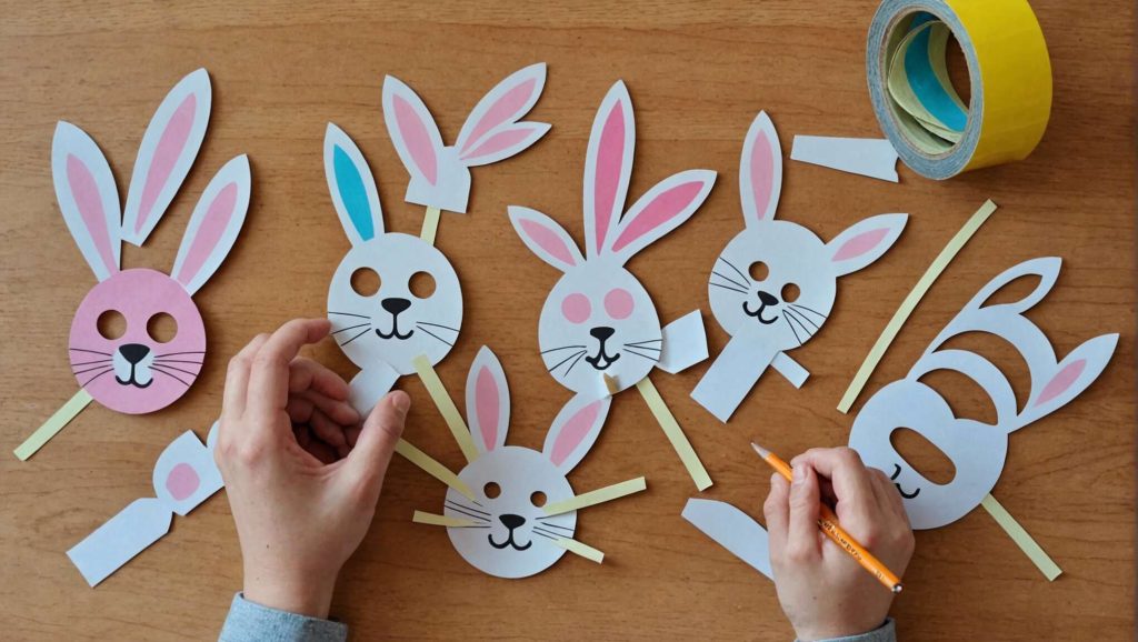 Comment créer facilement une activité d'œufs de Pâques avec du masking tape pour les enfants ?