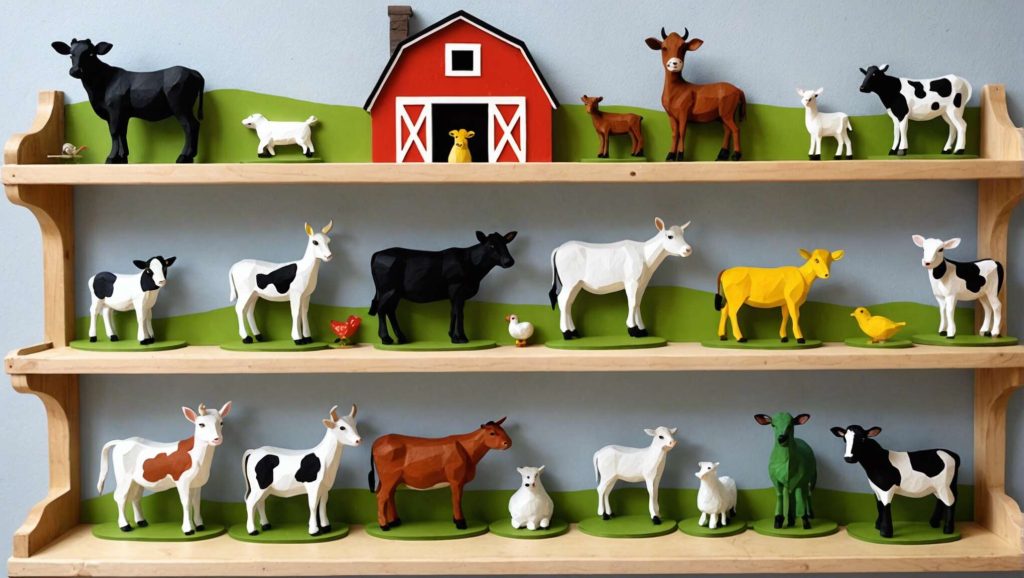Comment créer une étagère thématique sur les animaux de la ferme pour vos enfants ?