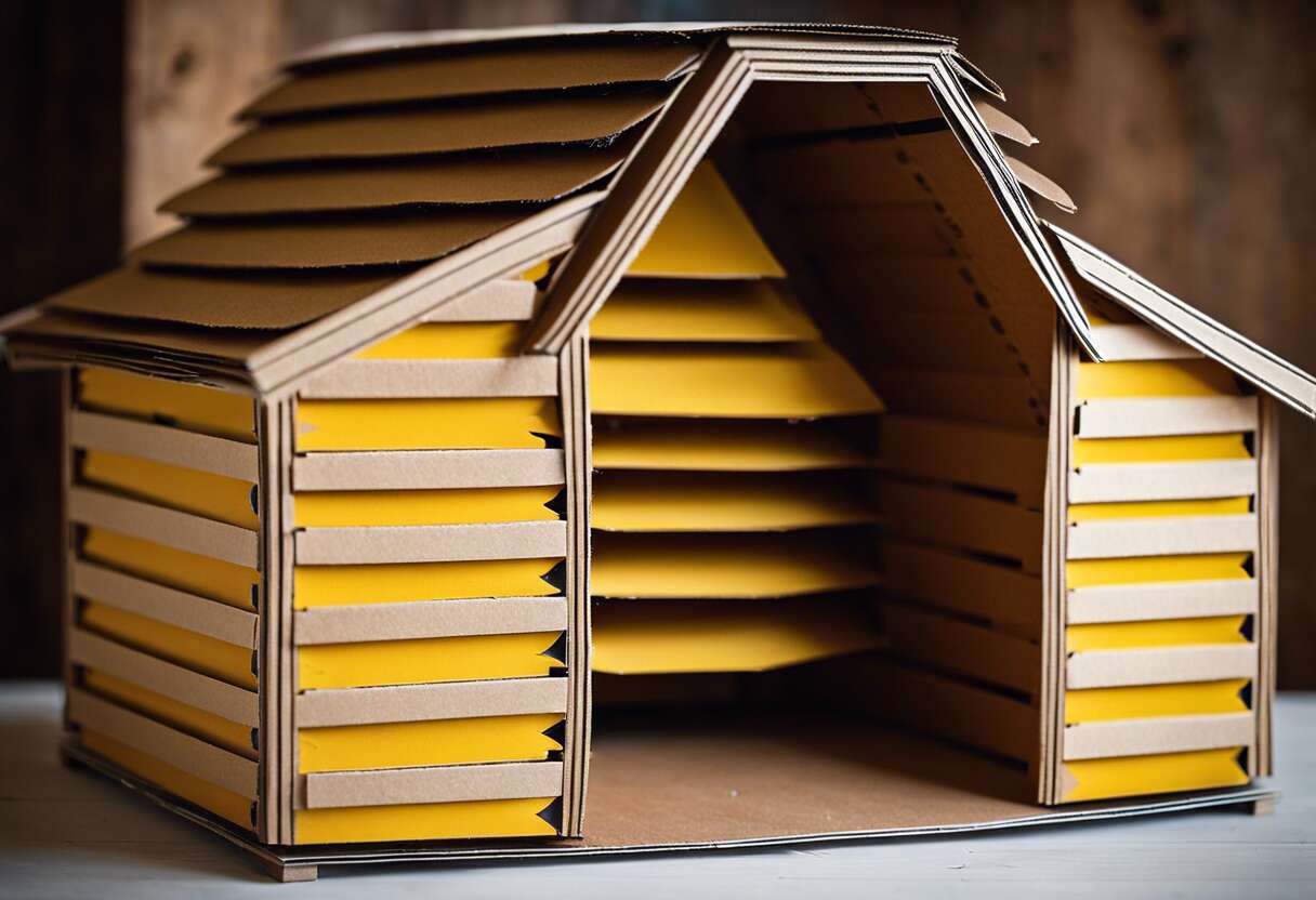 Comment fabriquer une ruche en carton pour un projet éducatif amusant ?