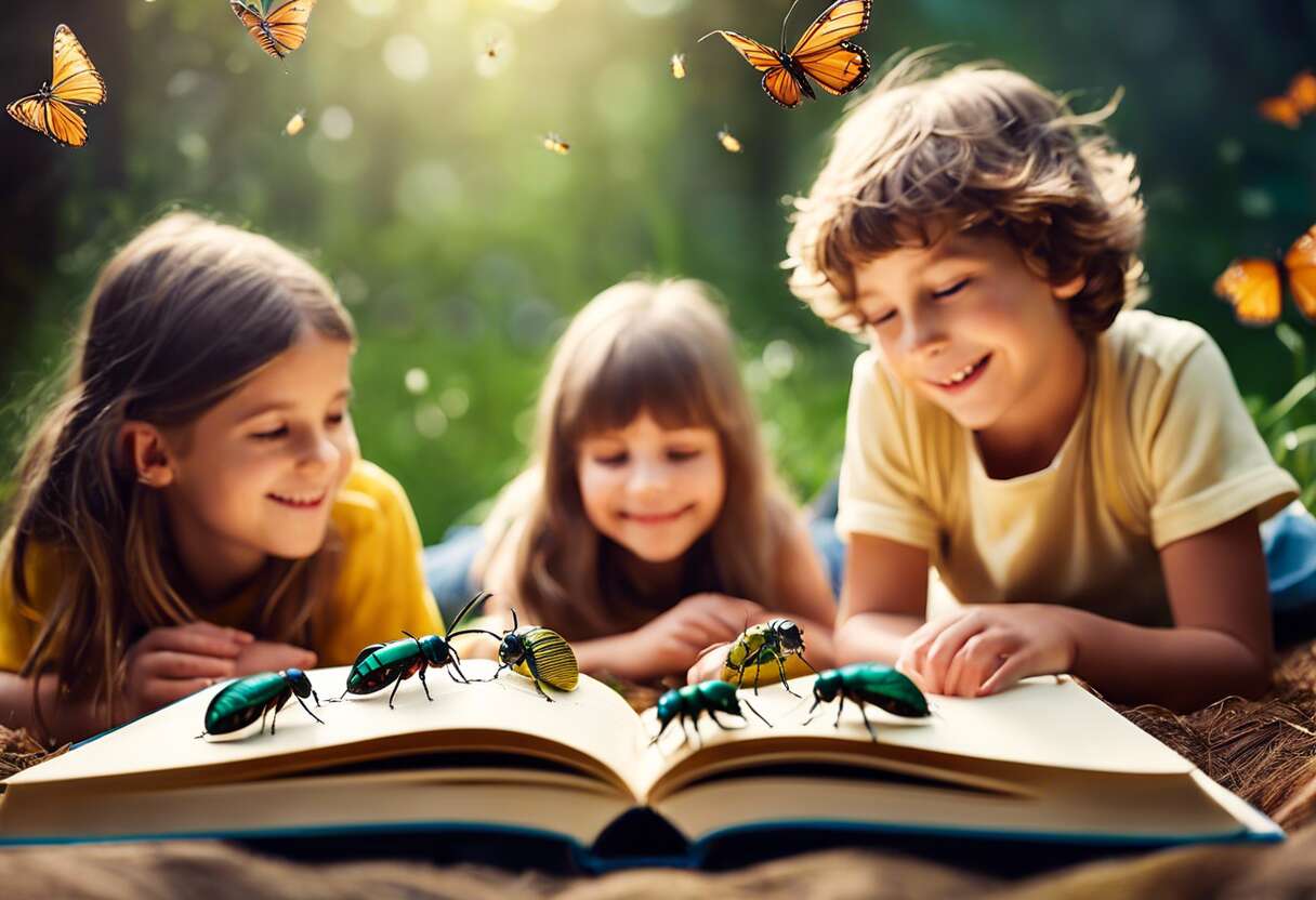Comment la série « Drôles de petites bêtes » peut-elle stimuler l’imagination des enfants à travers la lecture ?