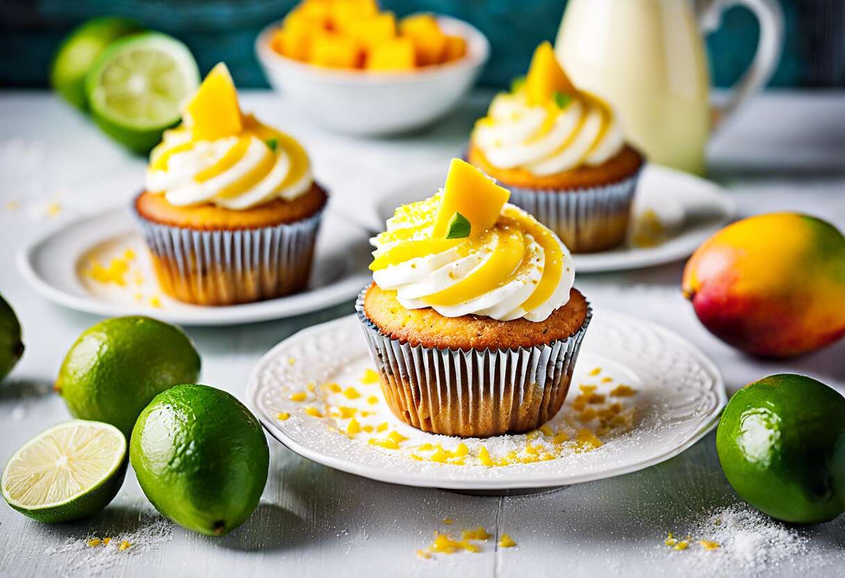 Comment réussir de délicieux cupcakes à la mangue et au citron vert ?