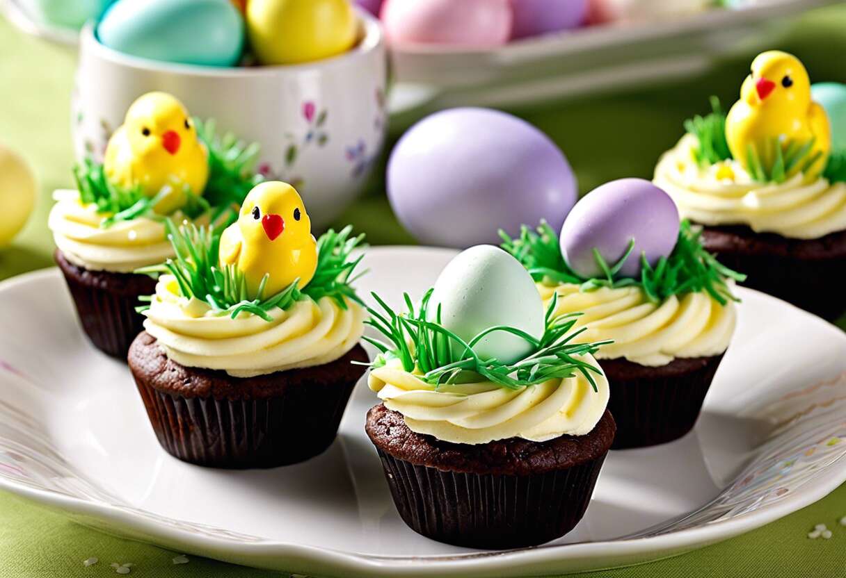 Comment préparer des cupcakes nids de Pâques originaux et gourmands ?