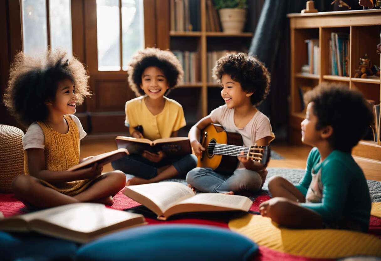 Comment initier les enfants à la musique avec "Mon imagier des instruments" ?