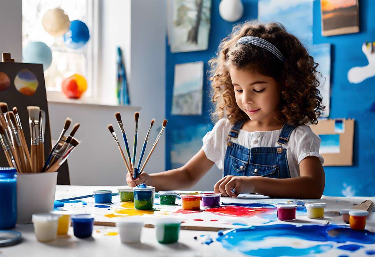 Comment créer une activité créative avec une toile et des nuages pour vos enfants ?